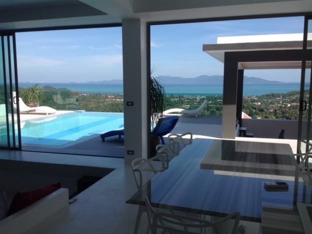 Serena Villa private swiming pool with sea view