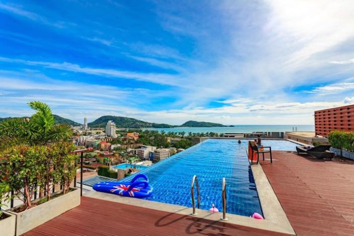 U606 - Convenient Patong apartment for 3 people with pool and gym - 20284972