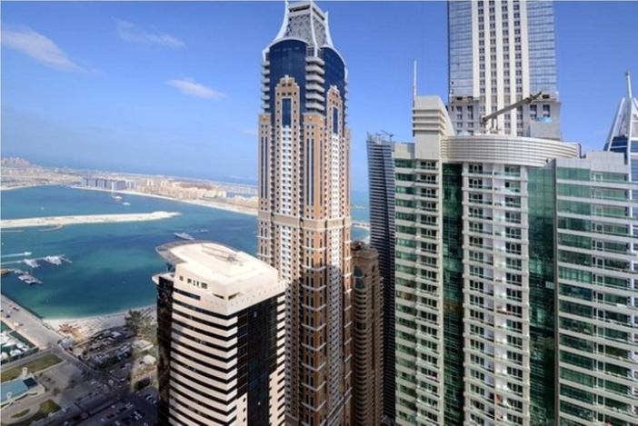 Wider View Torch Tower Dubai Marina