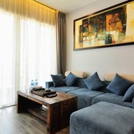Hoa Binh Green City 610 Comfy 2 BR Apt with Gorgeous City View from upper level
